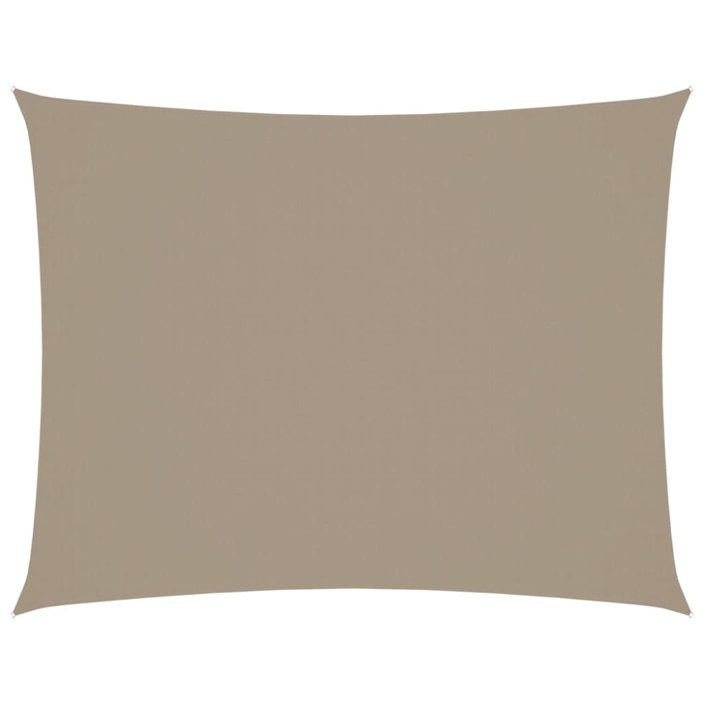 Produktbild för Solsegel oxfordtyg rektangulärt 3,5x5 m taupe