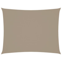 Produktbild för Solsegel oxfordtyg rektangulärt 3,5x5 m taupe
