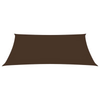 Produktbild för Solsegel oxfordtyg rektangulärt 6x7 m brun