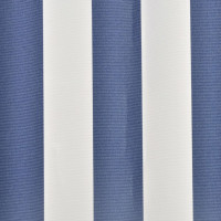 Produktbild för Markisduk 6 x 3 m blå & vit (utan ram)