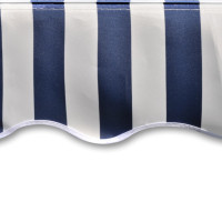 Produktbild för Markisduk 6 x 3 m blå & vit (utan ram)