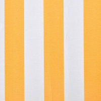 Miniatyr av produktbild för Markisduk solros 3 x 2,5 m gul & vit (utan ram)