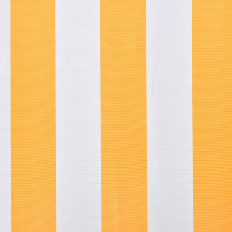 Produktbild för Markisduk solros 3 x 2,5 m gul & vit (utan ram)