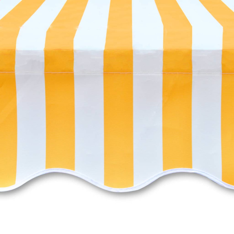 Produktbild för Markisduk solros 3 x 2,5 m gul & vit (utan ram)