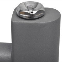 Miniatyr av produktbild för Handdukstork centralvärme element rak 480 x 480 mm grå