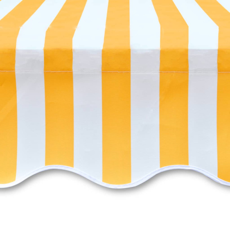 Produktbild för Markisduk orange & vit 350x250 cm