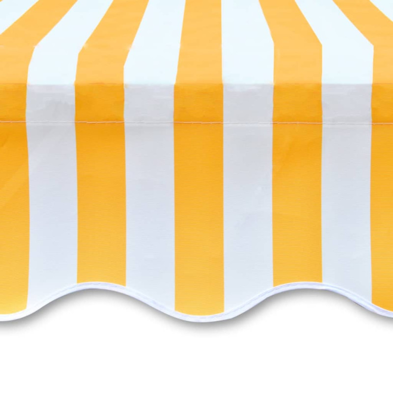 Produktbild för Markisduk orange & vit 500x300 cm