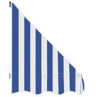 Produktbild för Markis 350x120 cm blå och vit