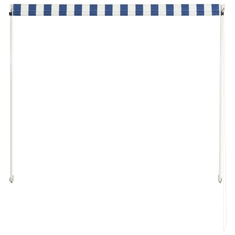 Produktbild för Markis 150x150 cm blå och vit