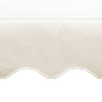 Produktbild för Fristående markis 600x300 cm gräddvit
