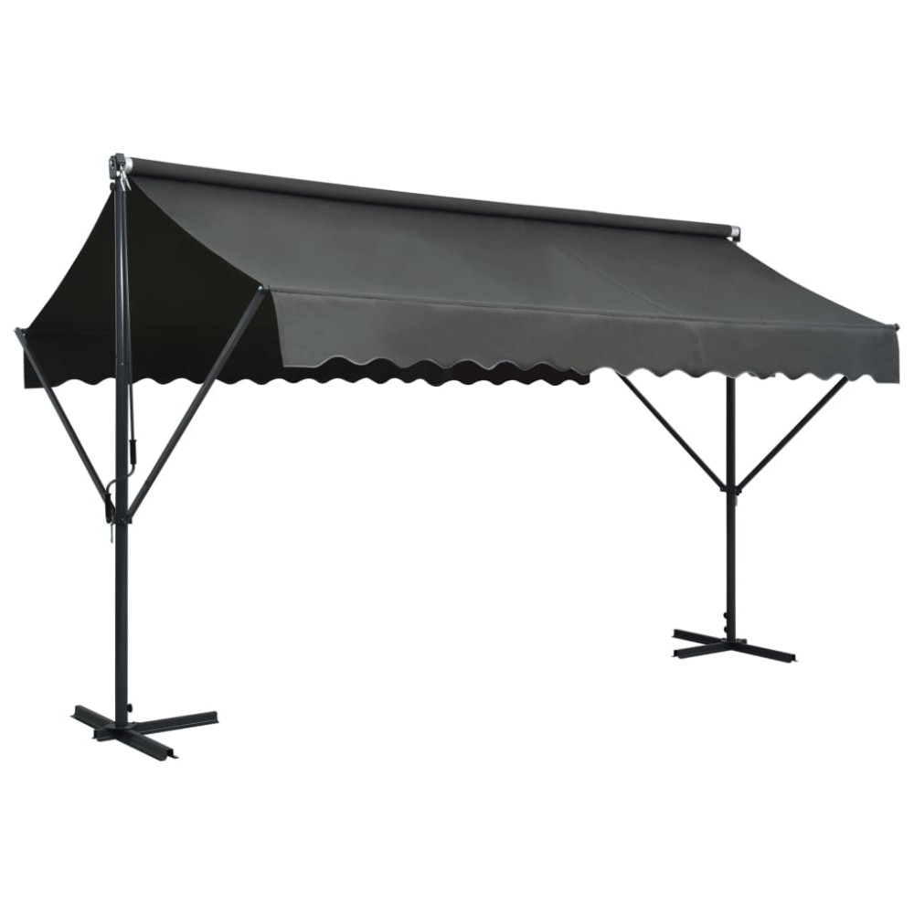 Produktbild för Fristående markis 400x300 cm antracit