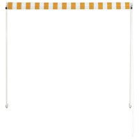 Miniatyr av produktbild för Markis 100x150 cm gul och vit
