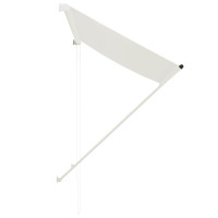 Produktbild för Markis 100x150 cm gräddvit