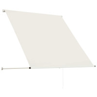 Produktbild för Markis 100x150 cm gräddvit