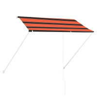 Produktbild för Markis 250x150 cm orange och brun