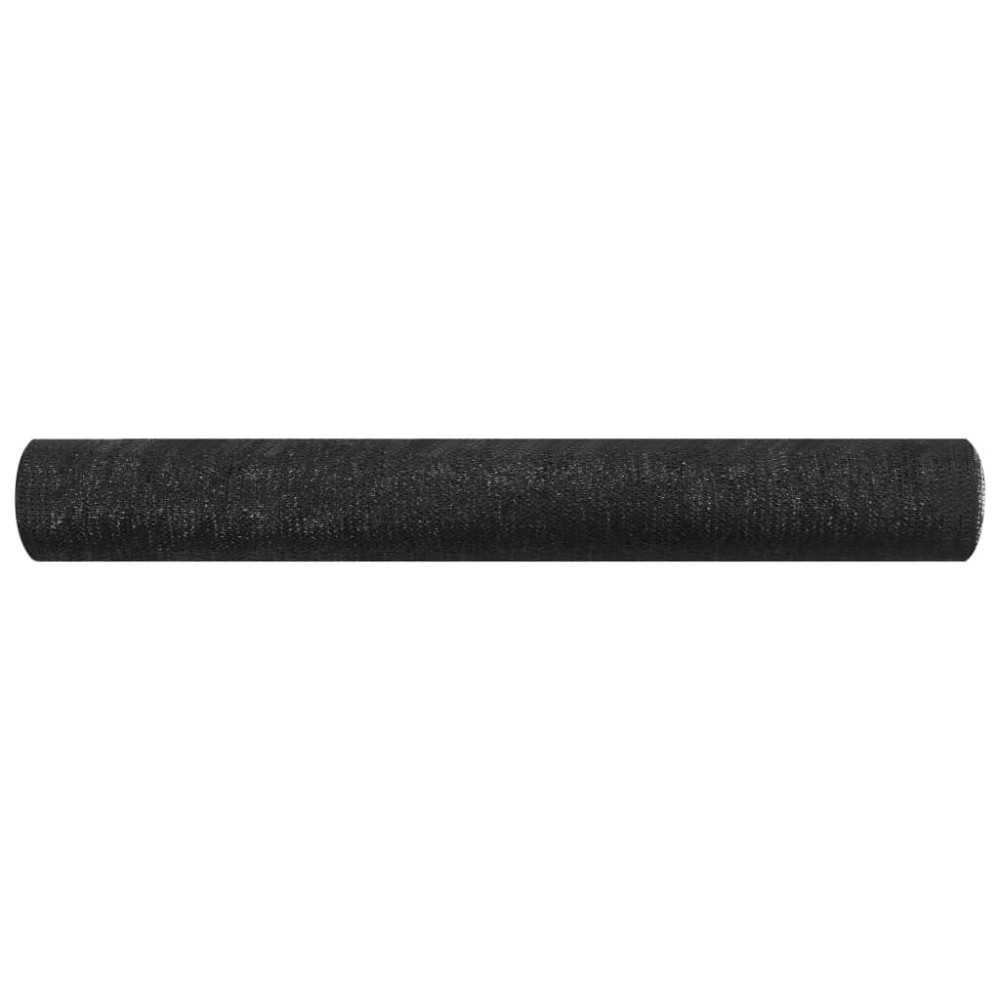 Produktbild för Insynsskyddsnät svart 1,8x25 m HDPE 75 g/m²