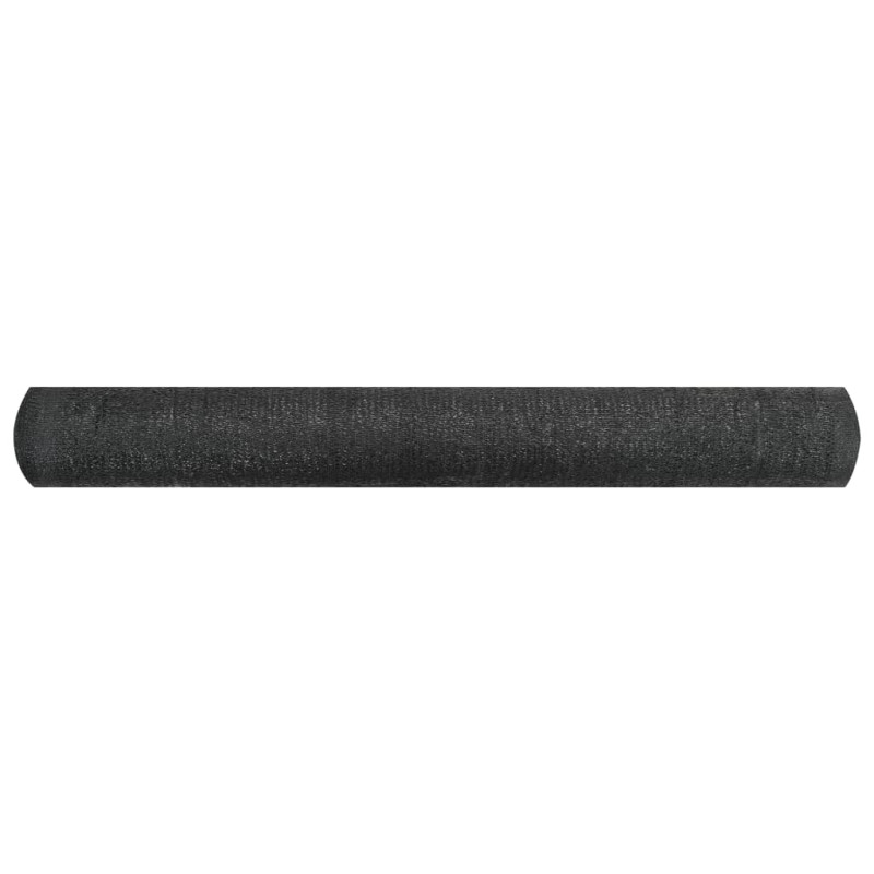 Produktbild för Insynsskyddsnät svart 1,2x10 m HDPE 150 g/m²