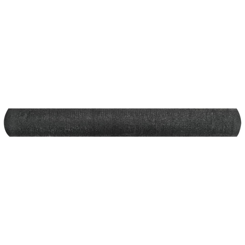 Produktbild för Insynsskyddsnät svart 1,5x50 m HDPE 150 g/m²