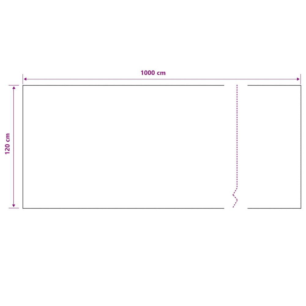 Produktbild för Insynsskyddsnät svart 1,2x10 m HDPE 195 g/m²