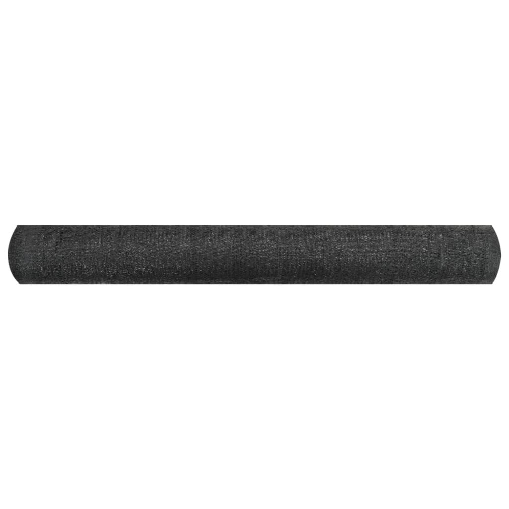 Produktbild för Insynsskyddsnät svart 1,5x10 m HDPE 195 g/m²