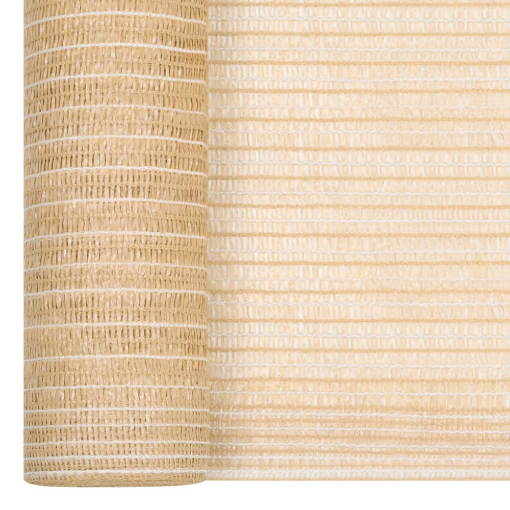 Produktbild för Insynsskyddsnät beige 1,5x10 m HDPE 75 g/m²
