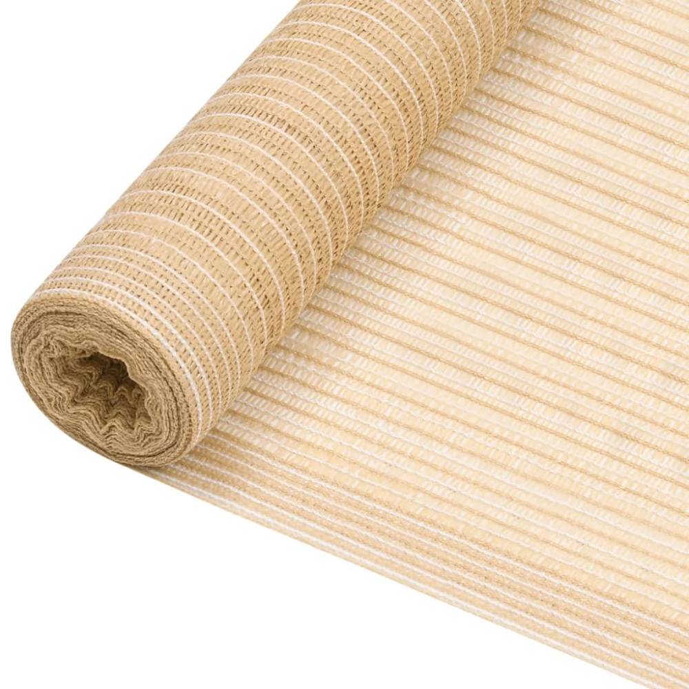 Produktbild för Insynsskyddsnät beige 2x10 m HDPE 75 g/m²