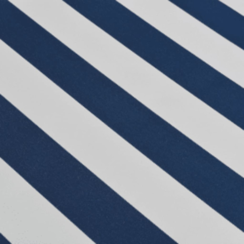Produktbild för Markis manuellt infällbar 600 cm blå/vit