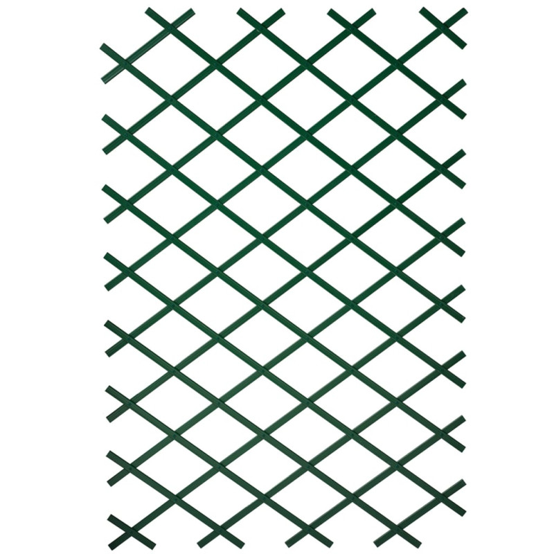 Produktbild för Nature Trädgårdsspaljéer 2 st 100x200 cm PVC grön