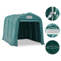 Produktbild för Garagetält PVC 2,4x3,6 m grön