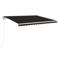Produktbild för Automatisk markis 400x350 cm antracit