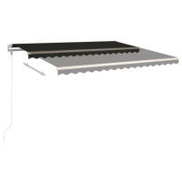 Produktbild för Automatisk markis 400x350 cm antracit