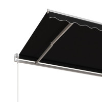 Produktbild för Automatisk markis 400x350 cm antracit