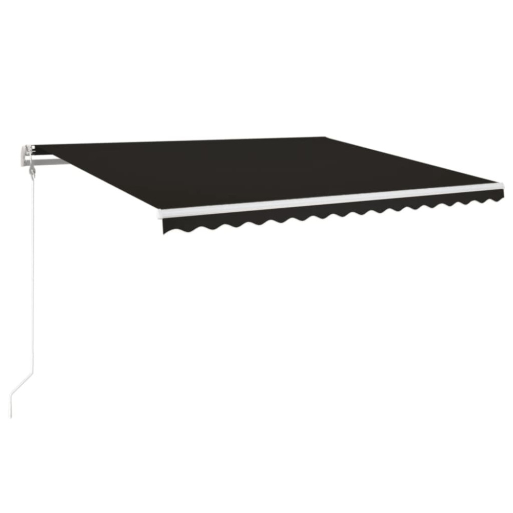 Produktbild för Markis automatiskt infällbar 450x350 cm antracit