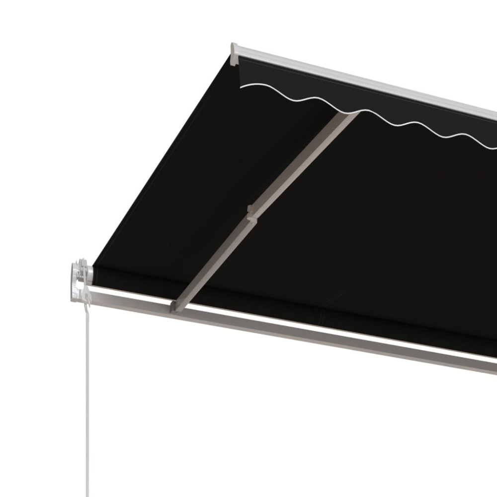 Produktbild för Markis automatiskt infällbar 450x350 cm antracit