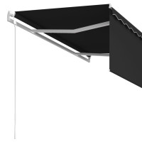 Produktbild för Automatiserad markis med rullgardin 3x2,5m cm antracit