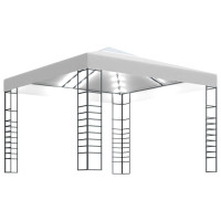 Produktbild för Paviljong med ljusslinga LED 3x3 m vit