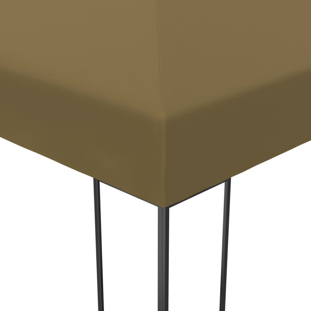 Produktbild för Paviljong med ljusslinga LED 3x4 m taupe