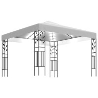 Produktbild för Paviljong med ljusslinga LED 3x3 m vit