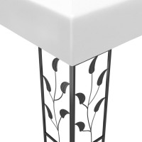 Produktbild för Paviljong med ljusslinga LED 3x3 m vit