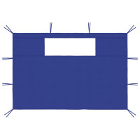 Miniatyr av produktbild för Sidoväggar med fönster till partytält 2 st blå