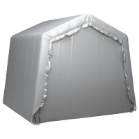 Miniatyr av produktbild för Förvaringstält 240x240 cm stål grå
