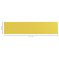 Miniatyr av produktbild för Balkongskärm gul 90x400 cm HDPE