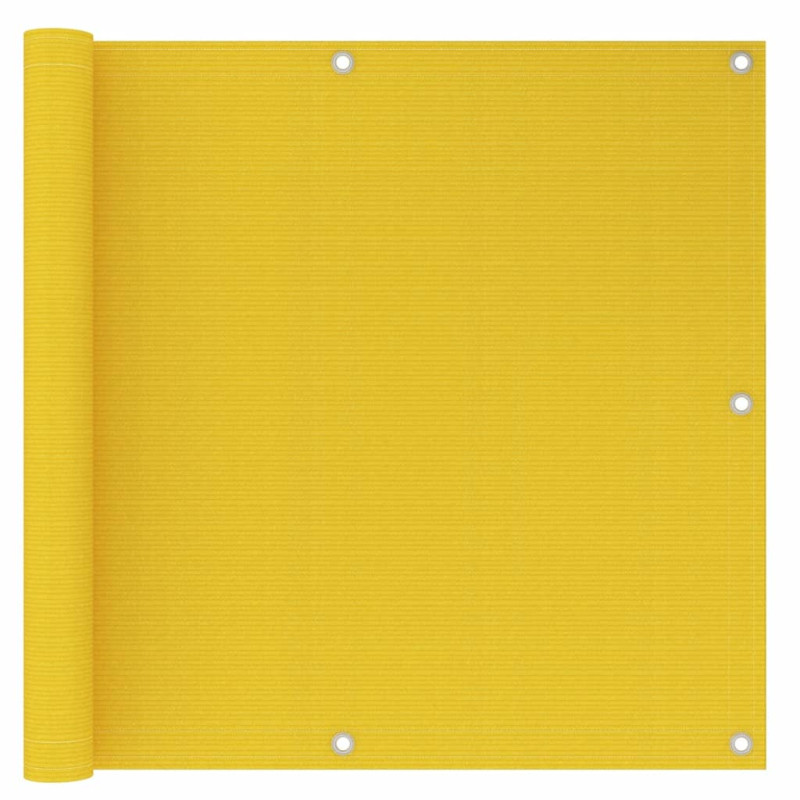 Produktbild för Balkongskärm gul 90x500 cm HDPE