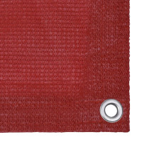 Produktbild för Balkongskärm röd 90x400 cm HDPE