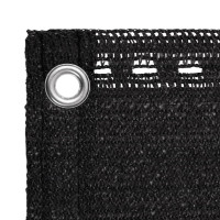 Produktbild för Balkongskärm svart 120x600 cm HDPE