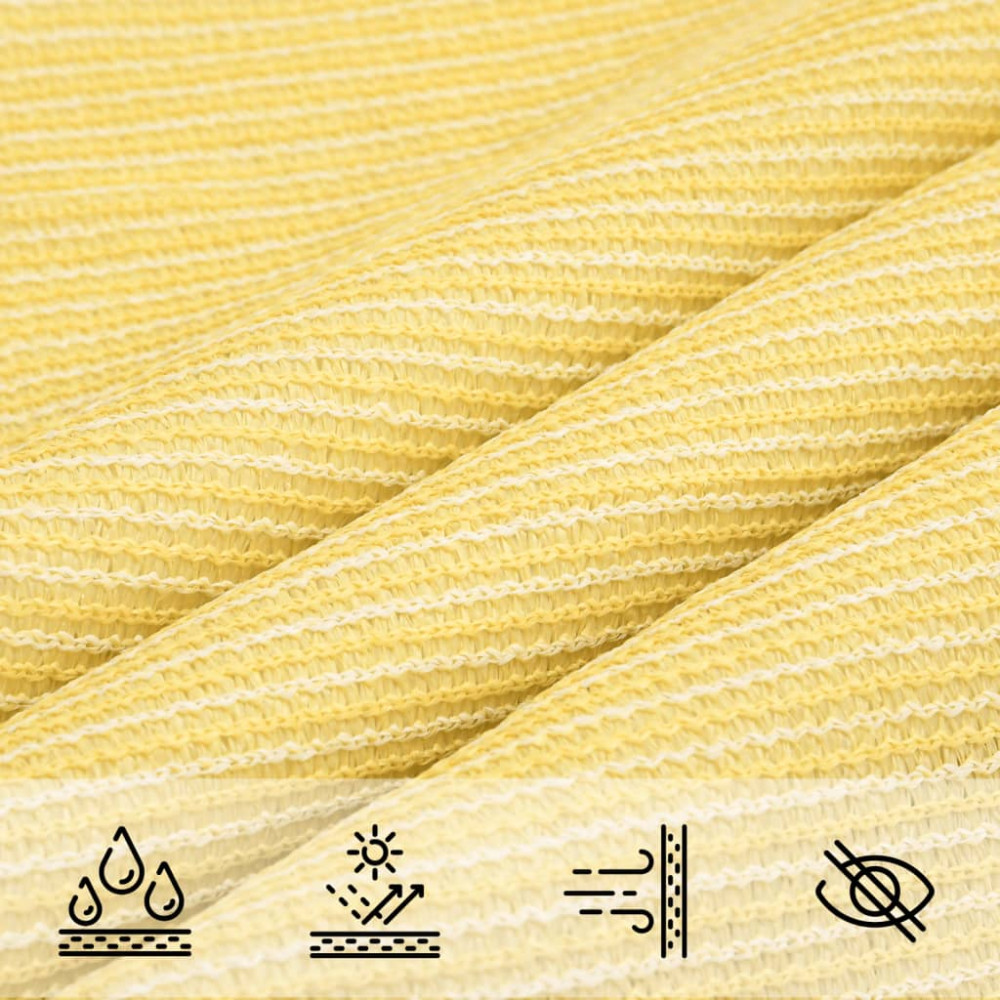 Produktbild för Solsegel 160 g/m² beige 6x6 m HDPE