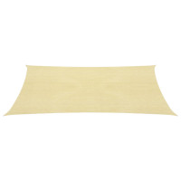 Produktbild för Solsegel 160 g/m² beige 2x3 m HDPE