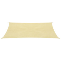 Produktbild för Solsegel 160 g/m² beige 2x4,5 m HDPE