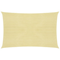 Produktbild för Solsegel 160 g/m² beige 3x4,5 m HDPE