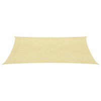 Produktbild för Solsegel 160 g/m² beige 3x4,5 m HDPE